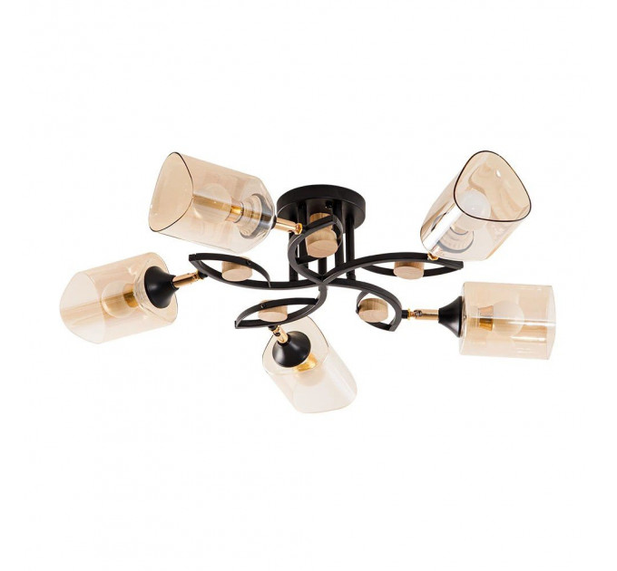Потолочная люстра Arte Lamp GLAMORE A5076PL-5BK