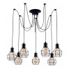 Подвесная люстра Spider Arte Lamp 7*60W Е27 черный A1109SP-7BK
