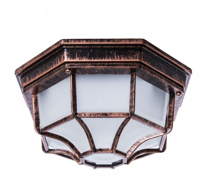 Уличный потолочный светильник Pegasus Arte Lamp медный A3100PL-1AC