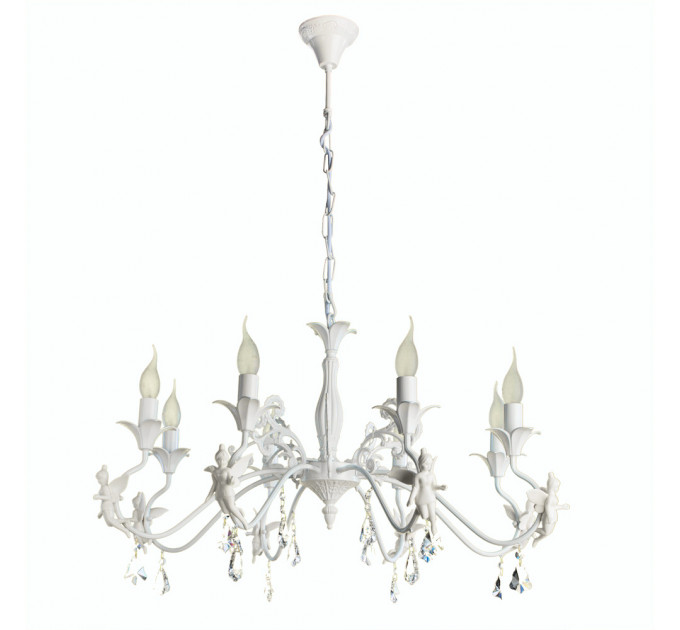 Подвесная люстра Angelina Arte Lamp 8*40W Е14 A5349LM-8WH