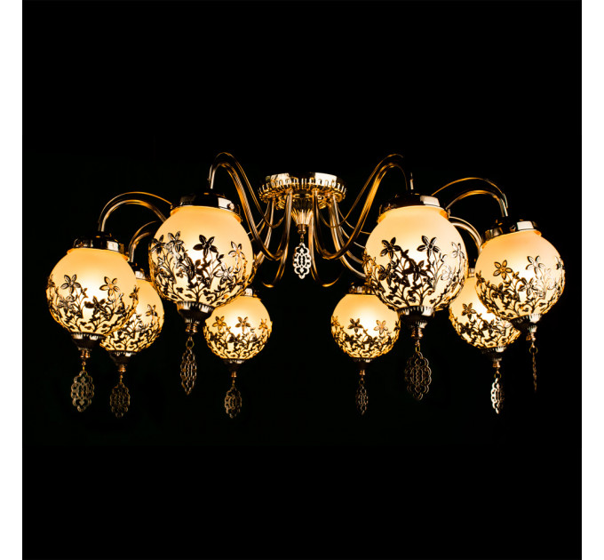 Потолочная люстра Moroccana Arte Lamp 8*40W Е14 A4552PL-8GO