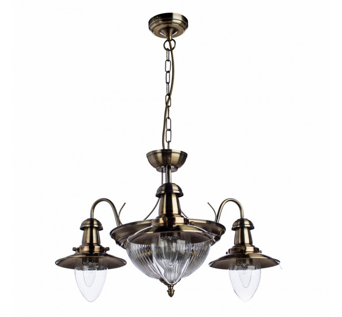 Подвесная люстра Fisherman Arte Lamp 5*60W Е27 бронза A5518LM-2-3AB