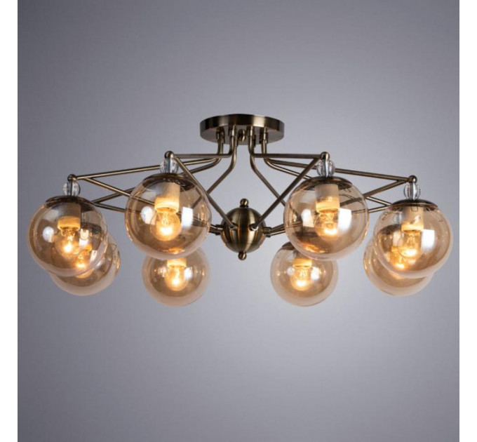 Потолочная люстра Enigma Arte Lamp 8*40W Е27 A3133PL-8AB