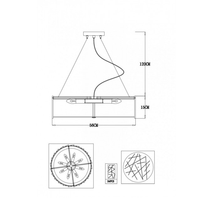 Хрустальная люстра Galatea Arte Lamp A1222SP-8CC