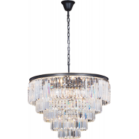 Подвесная люстра Nova Divinare 13*40W Е14 черный/золотистый 3001/01 Lm-13