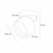 Накладной поворотный светильник Arte Lamp Intercrus A5549PL-1WH