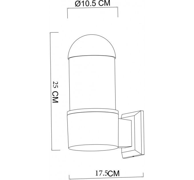 Уличный настенный светильник Arte Lamp COPPIA A5217AL-1BK