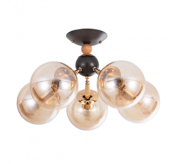 Потолочная люстра Arte Lamp BOSTON A4485PL-5BK