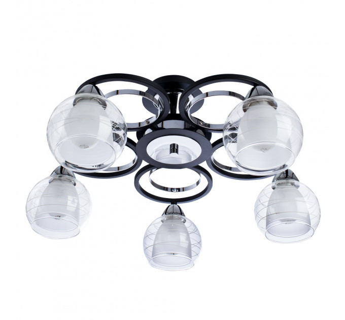 Потолочная люстра Ginevra Arte Lamp 5*40W Е14 A1604PL-5BK