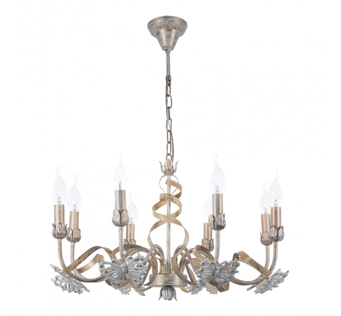 Подвесная люстра Libellula Arte Lamp 8*40W Е14 A8626LM-8WG