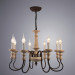 Подвесная люстра Woodstock Arte Lamp 8*60W Е14 A1700LM-8BR
