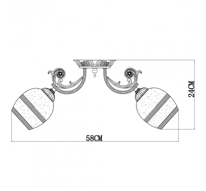 Потолочная люстра София Arte Lamp 3*60W Е27 A7060PL-3WG