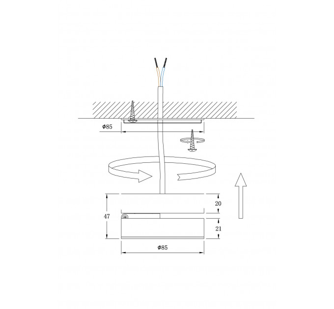 Светильник Arte Lamp VELA A2511PL-1WH
