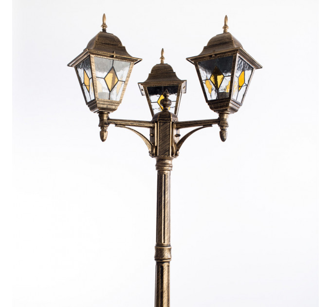 Уличный светильник Berlin Arte Lamp 3*75W Е27 коричневый A1017PA-3BN
