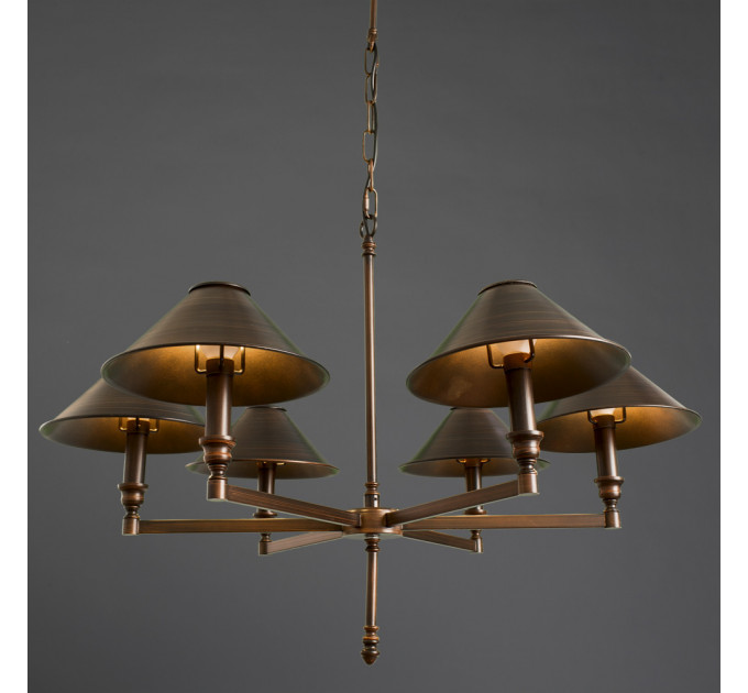Подвесная люстра Giordano Arte Lamp 6*40W Е14 A2398LM-6BA