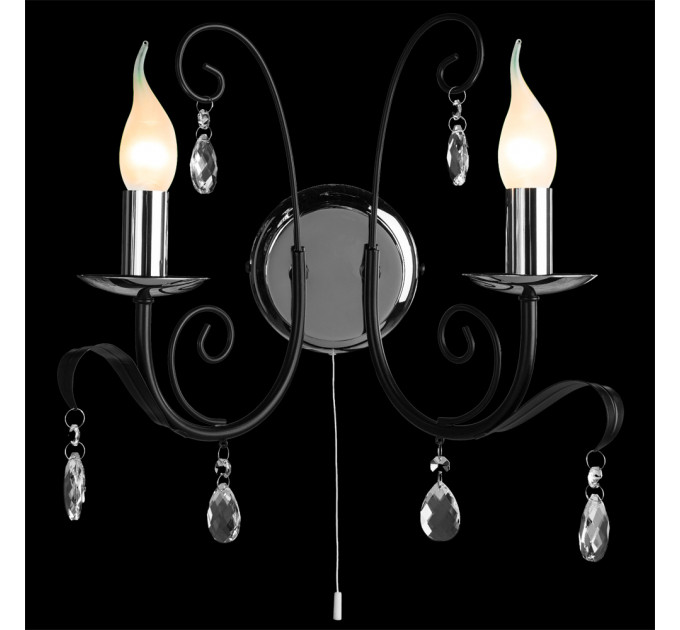 Классическое бра Romana Snow Arte Lamp 2*40W Е14 A1742AP-2BK