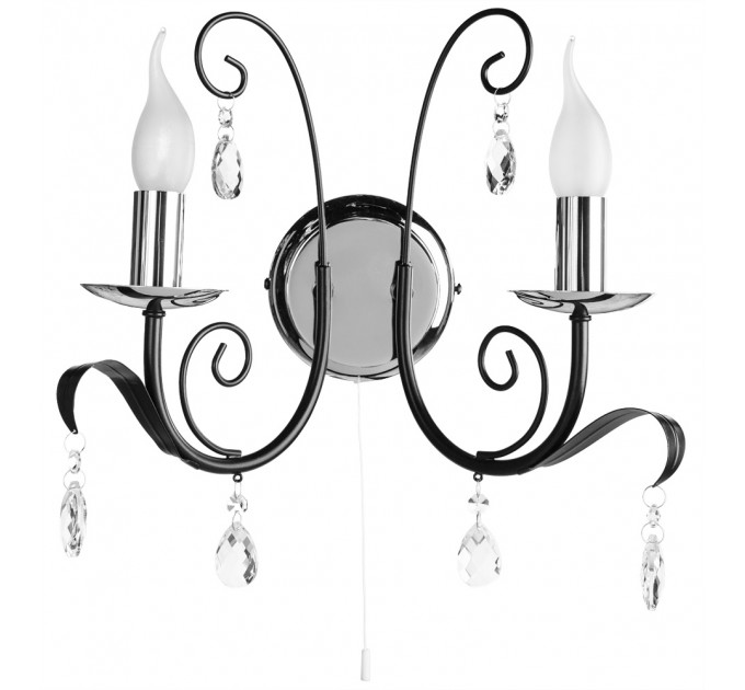 Классическое бра Romana Snow Arte Lamp 2*40W Е14 A1742AP-2BK