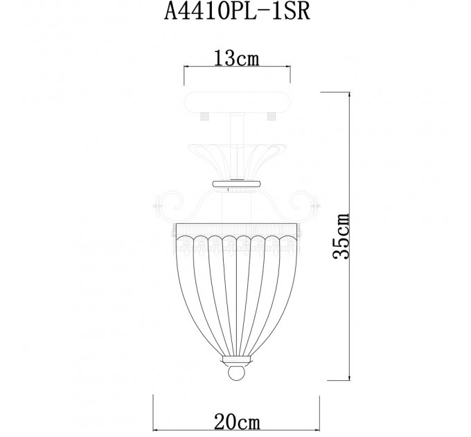 Потолочный светильник Schelenberg Arte Lamp A4410PL-1SR