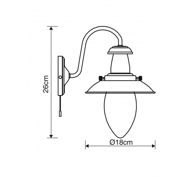 Бра Arte Lamp FISHERMAN A5518AP-1RB