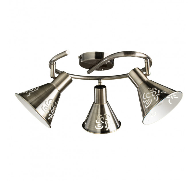 Потолочный светильник Cono Arte Lamp 3*40W Е14 бронза A5218PL-3AB