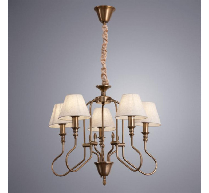 Подвесная люстра Agio Arte Lamp 5*40W Е14 A6086LM-5PB