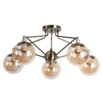 Потолочная люстра Enigma Arte Lamp 5*40W Е27 A3133PL-5AB