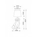 Интерьерная лампа Bobby Arte Lamp черный A1512LT-1BK