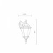 Уличный настенный светильник Genova Arte Lamp A1204AL-1BN