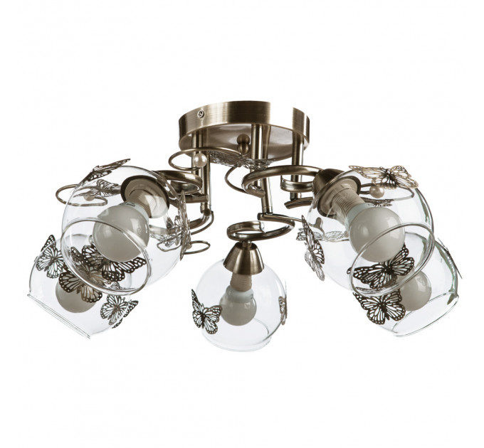 Потолочная люстра Alessandra Arte Lamp 5*40W Е14 A5004PL-5AB