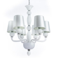 Подвесная люстра Bilancia Divinare 6*60W Е14 белый 1154/03 Lm-6