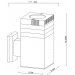Уличный настенный светильник Arte Lamp HADAR A4421AL-1BK
