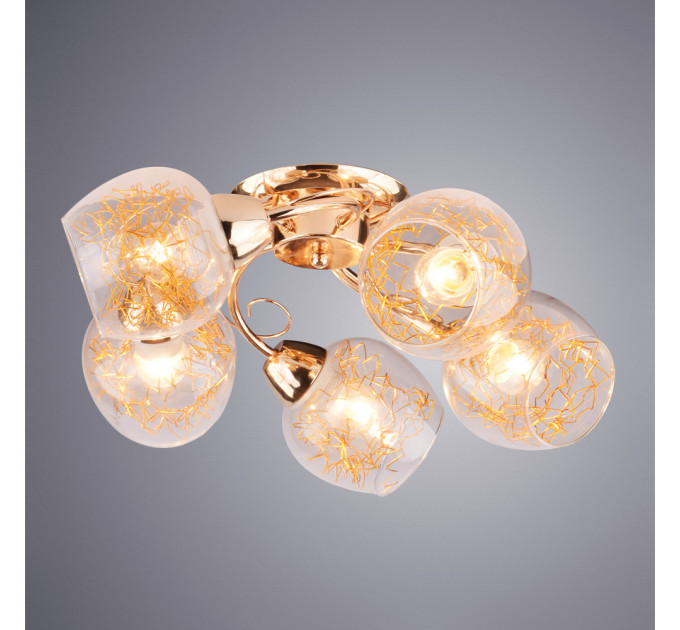 Потолочная люстра Serpentina Arte Lamp A5006PL-5GO
