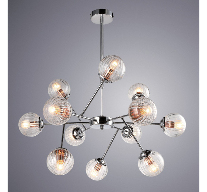 Люстра на штанге Arancia Arte Lamp хром A9276LM-12CC