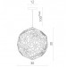 Подвесной светильник Mosaico Divinare 1*60W Е27 хром 1011/02 Sp-1