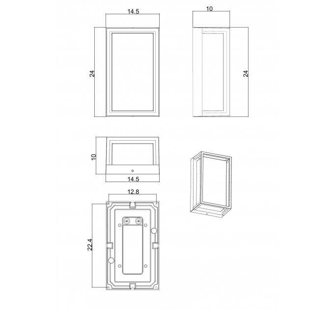 Уличный настенный светильник Arte lamp MENKAR A1332AL-1BK