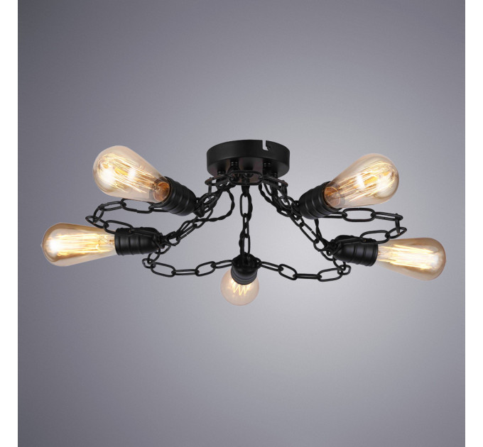 Потолочная люстра Riverrun Arte Lamp 5*40W Е27 A9344PL-5BK
