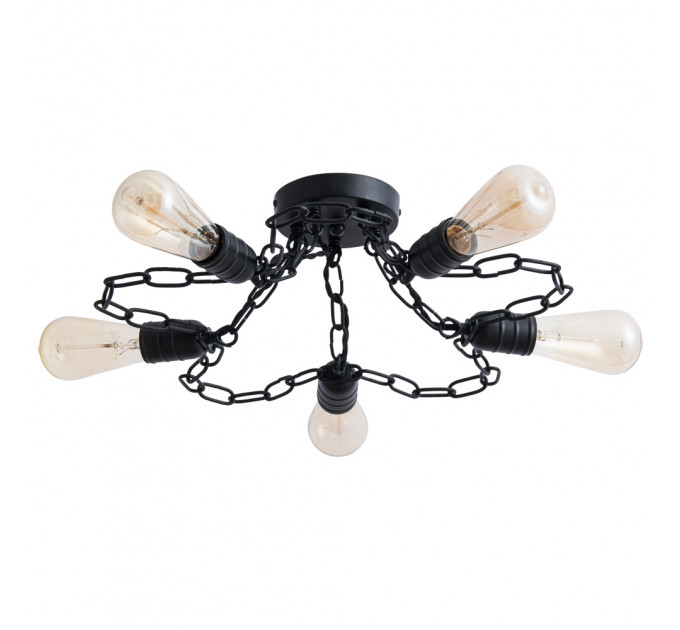Потолочная люстра Riverrun Arte Lamp 5*40W Е27 A9344PL-5BK