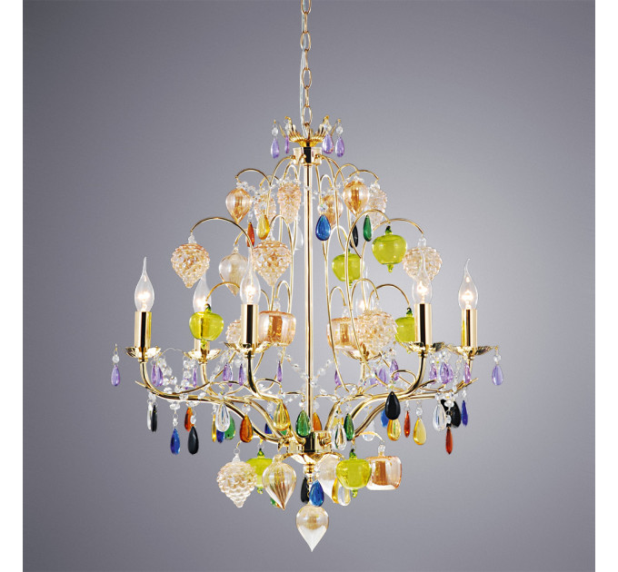 Подвесная люстра Ricchezza Arte Lamp 6*40W Е14 A2011LM-6GO