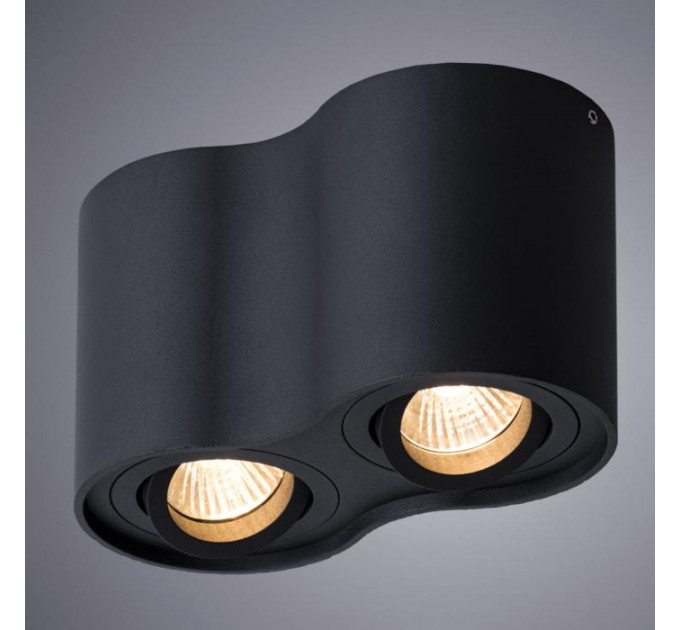 Накладной светильник Falcon Arte Lamp 2*50W GU10 черный A5645PL-2BK