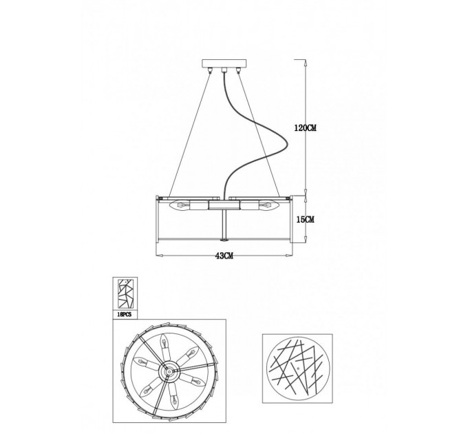 Хрустальная люстра Galatea Arte Lamp A1222SP-6CC