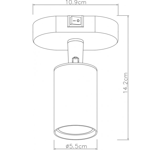 Спот Arte Lamp AQUARIUS A3226AP-1WH