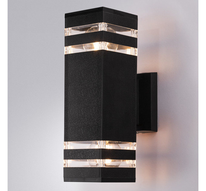 Уличный настенный светильник Arte Lamp HADAR A4421AL-2BK