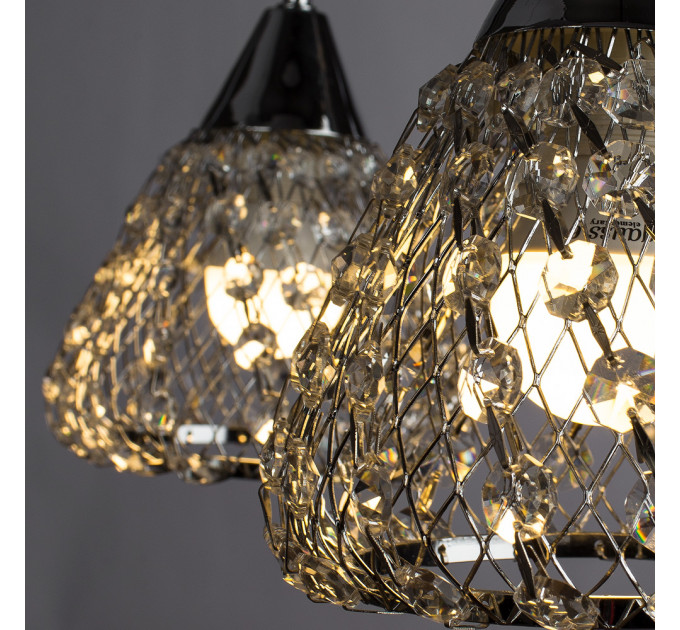 Подвесная люстра Adamello Arte Lamp 5*40W Е14 хром A9466LM-5CC