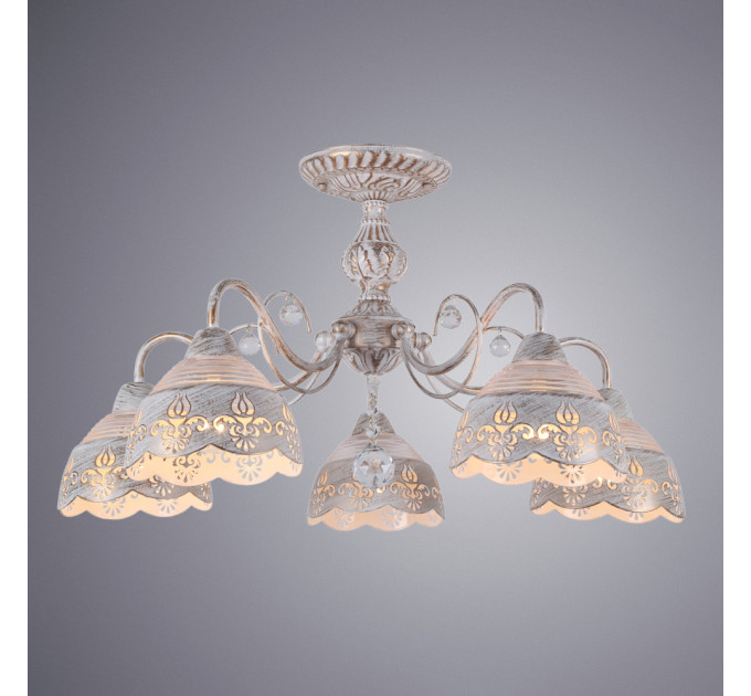 Потолочная люстра Sicilia Arte Lamp 5*40W Е14 A9106PL-5WG