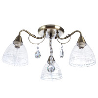 Потолочная люстра Rugiada Arte Lamp 3*60W Е14 A1658PL-3AB