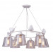 Подвесная люстра с птичками Passero Arte Lamp 6*40W Е27 A4289LM-6WH