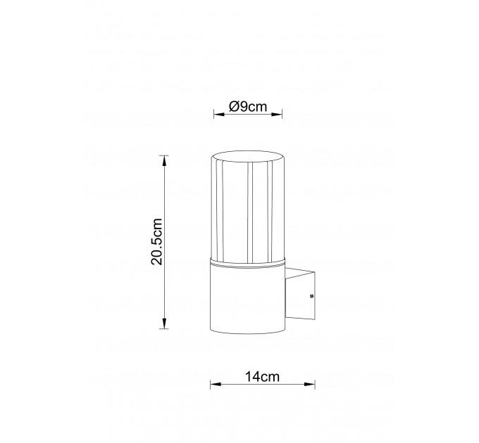 Уличный настенный светильник Arte lamp SEGINUS A6515AL-1BK