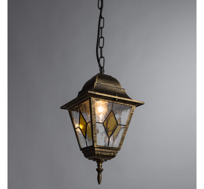 Подвесной уличный светильник Berlin Arte Lamp коричневый A1015SO-1BN