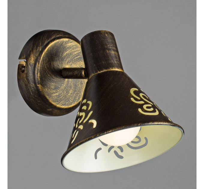 Спот Cono Arte Lamp 1*40W Е14 коричневый A5218AP-1BR