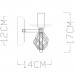 Настенное бра Cartwheel Arte Lamp A4550AP-1CK